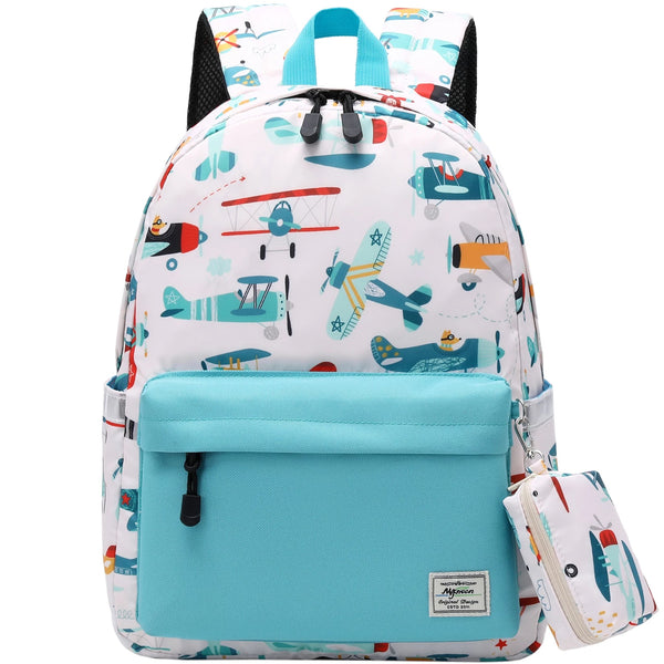 15” Backpack - White Planes