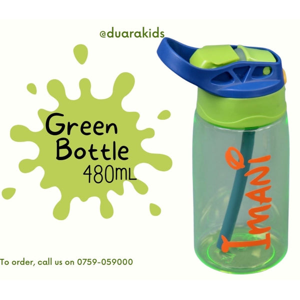 480ml Water Bottle - Green