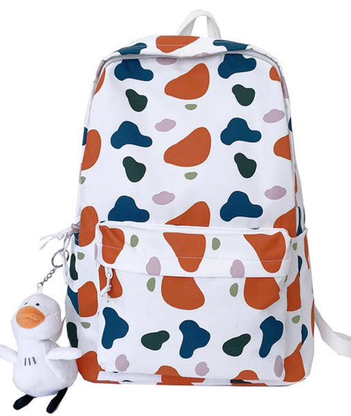 17” Backpack - Cowskin Orange